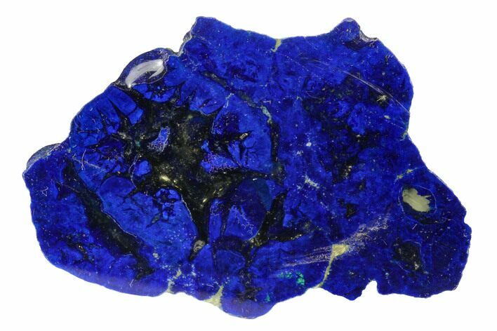 Vivid Blue, Cut/Polished Azurite Nodule - Siberia #175576